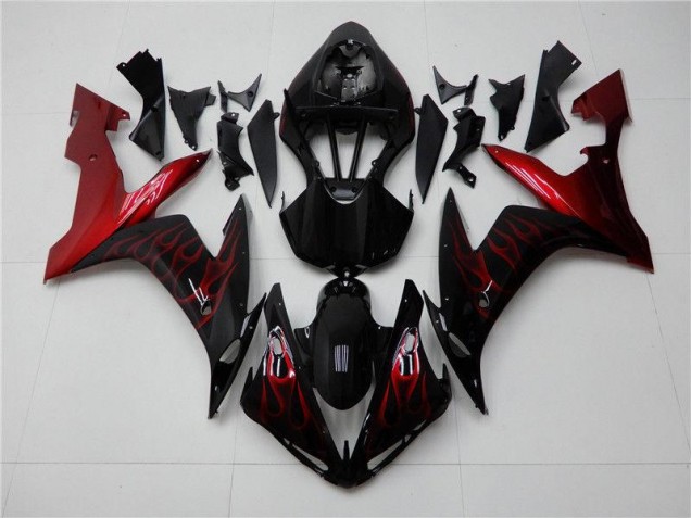 2004-2006 Rot Schwarz Yamaha YZF R1 Motorrad Verkleidung 2004-2006 Rot Schwarz Yamaha YZF R1 Motorrad Verkleidung