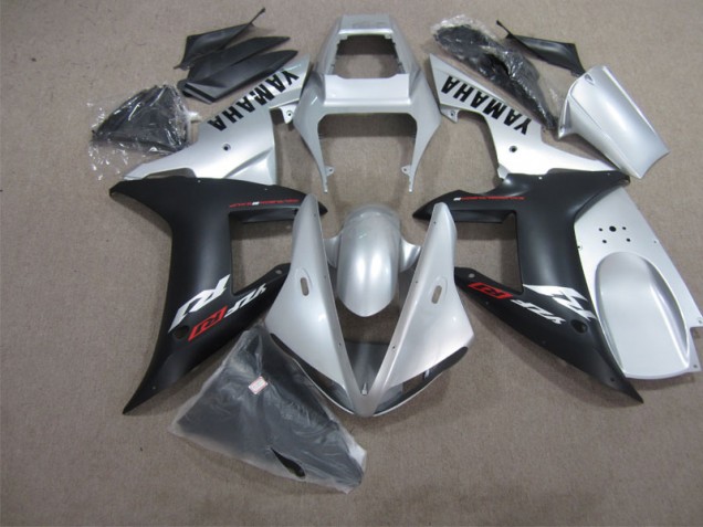 2004-2006 Silber Schwarz Yamaha YZF R1 Motorrad Verkleidung 2004-2006 Silber Schwarz Yamaha YZF R1 Motorrad Verkleidung