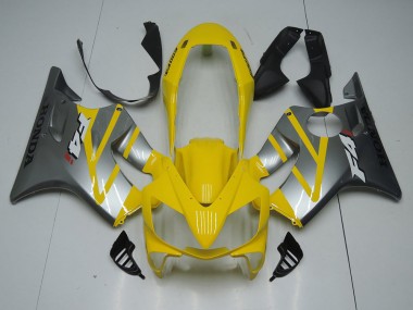 2004-2007 Gelb Grau Honda CBR600 F4i Motorrad Vollverkleidung