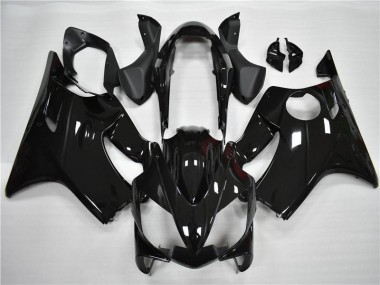2004-2007 Glänzend Schwarz Honda CBR600 F4i Motorrad Verkleidung