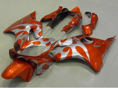 2004-2007 Orange Silber Honda CBR600 F4i Motorrad Verkleidung