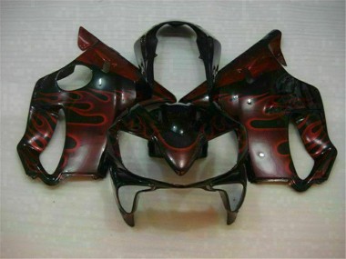2004-2007 Rot Flamme Honda CBR600 F4i Motorrad Verkleidung