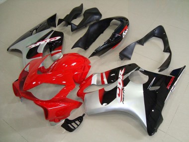 2004-2007 Rot Silber Honda CBR600 F4i Motorrad Verkleidung