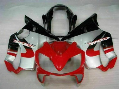 2004-2007 Rot Silber Honda CBR600 F4i Motorrad Verkleidungen