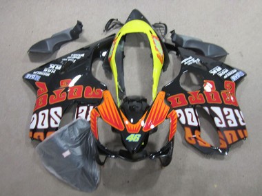 2004-2007 Schwarz Rot 46 Honda CBR600 F4i Motorrad Verkleidung