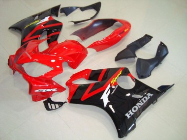 2004-2007 Schwarz Rot Honda CBR600 F4i Motorrad Verkleidungen