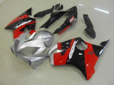 2004-2007 Schwarz Rot Silber Honda CBR600 F4i Motorrad Vollverkleidung
