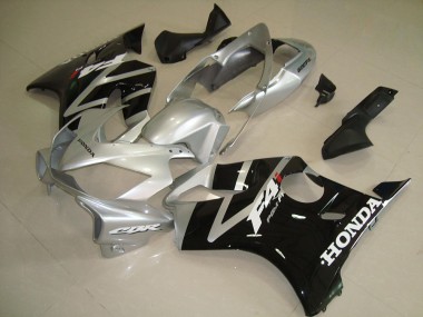 2004-2007 Schwarz Silber Honda CBR600 F4i Motorrad Vollverkleidung