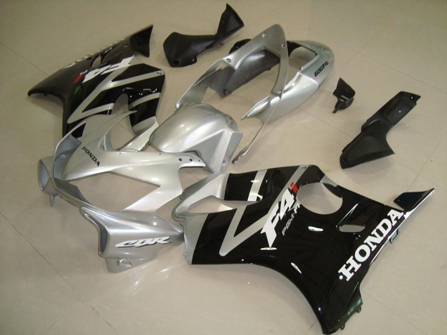 2004-2007 Schwarz Silber Honda CBR600 F4i Motorrad Vollverkleidung 2004-2007 Schwarz Silber Honda CBR600 F4i Motorrad Vollverkleidung