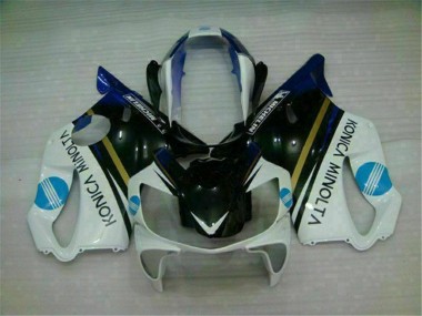 2004-2007 Weiß Schwarz Honda CBR600 F4i Motorrad Verkleidungen