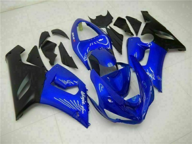 2005-2006 Blau Kawasaki ZX6R Motorrad Verkleidungen 2005-2006 Blau Kawasaki ZX6R Motorrad Verkleidungen