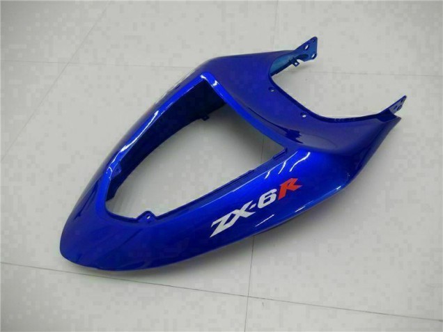 2005-2006 Blau Kawasaki ZX6R Motorrad Verkleidungen 2005-2006 Blau Kawasaki ZX6R Motorrad Verkleidungen