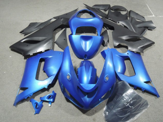 2005-2006 Blau Kawasaki ZX6R Motorrad Vollverkleidung 2005-2006 Blau Kawasaki ZX6R Motorrad Vollverkleidung