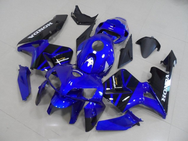2005-2006 Blau Schwarz Honda CBR600RR Motorrad Verkleidungen 2005-2006 Blau Schwarz Honda CBR600RR Motorrad Verkleidungen