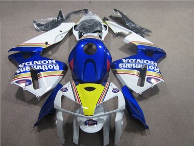 2005-2006 Blau Weiß Rothmans Honda CBR600RR Motorrad Verkleidung