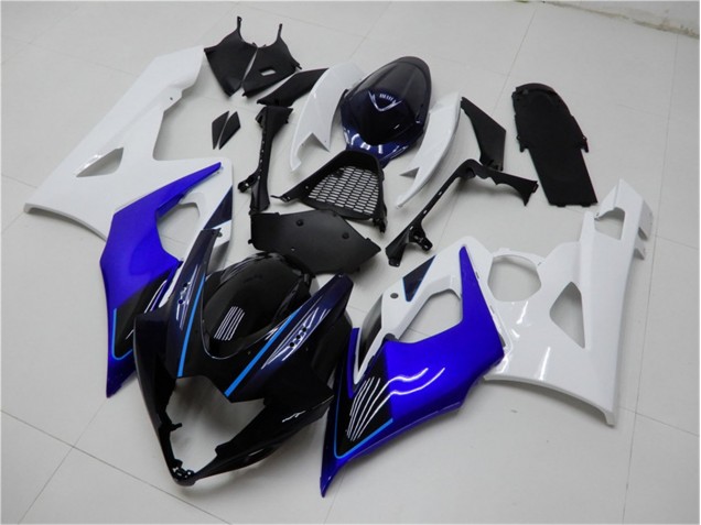 2005-2006 Blau Weiß Suzuki GSXR 1000 Motorrad Verkleidung & Plastik 2005-2006 Blau Weiß Suzuki GSXR 1000 Motorrad Verkleidung & Plastik