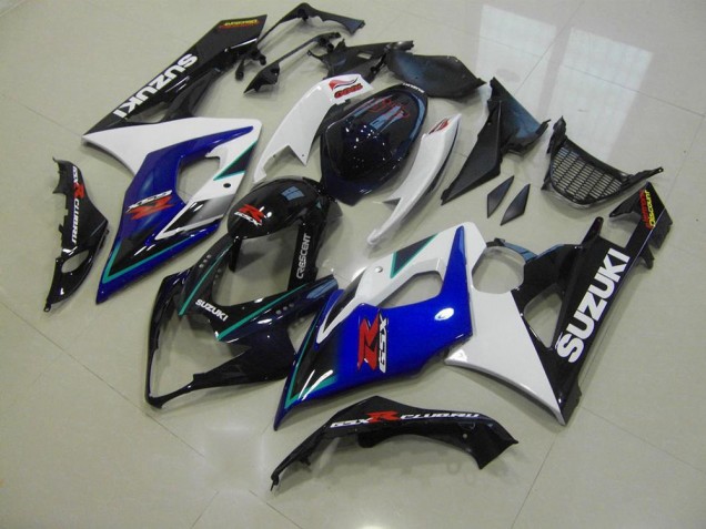2005-2006 Blau Weiß Suzuki GSXR 1000 Motorrad Verkleidungen 2005-2006 Blau Weiß Suzuki GSXR 1000 Motorrad Verkleidungen