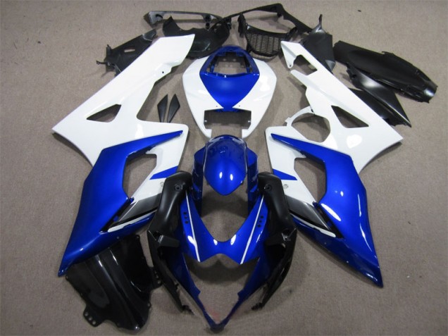 2005-2006 Blau Weiß Suzuki GSXR 1000 Motorrad Vollverkleidung 2005-2006 Blau Weiß Suzuki GSXR 1000 Motorrad Vollverkleidung