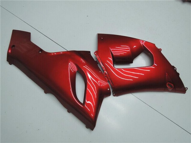 2005-2006 CUndy Rot Kawasaki ZX6R Motorrad Verkleidung 2005-2006 CUndy Rot Kawasaki ZX6R Motorrad Verkleidung