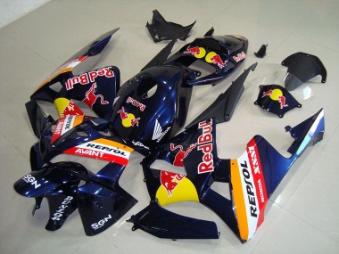 2005-2006 Dunkel blau Rot Bull Repsol Honda CBR600RR Motorrad Verkleidung
