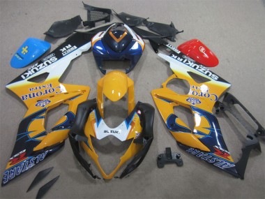 2005-2006 Gelb Blau Corona Extra Suzuki GSXR 1000 Motorrad Verkleidung