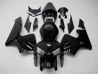 2005-2006 Glänzend Schwarz Honda CBR600RR Motorrad Verkleidung