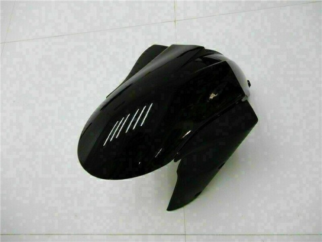 2005-2006 Glänzend Schwarz Kawasaki ZX6R Motorrad Verkleidungen 2005-2006 Glänzend Schwarz Kawasaki ZX6R Motorrad Verkleidungen
