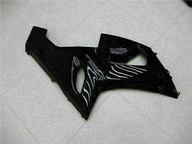 2005-2006 Glänzend Schwarz Kawasaki ZX6R Motorrad Verkleidungen 2005-2006 Glänzend Schwarz Kawasaki ZX6R Motorrad Verkleidungen