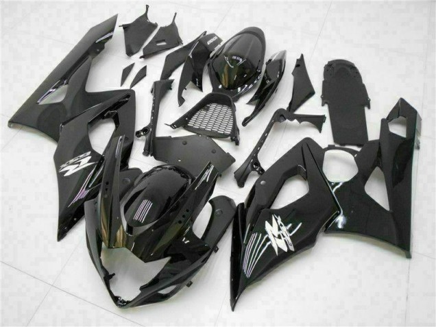 2005-2006 Glänzend Schwarz Suzuki GSXR 1000 Motorrad Verkleidungen 2005-2006 Glänzend Schwarz Suzuki GSXR 1000 Motorrad Verkleidungen