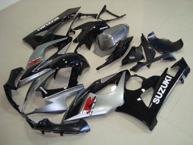 2005-2006 Grau Schwarz Suzuki GSXR 1000 Motorrad Verkleidungen