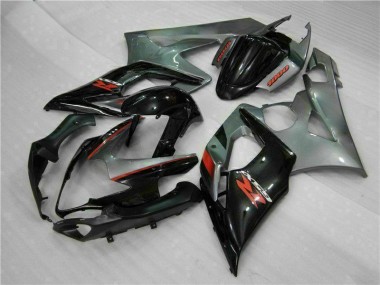 2005-2006 Grau Schwarz Suzuki GSXR 1000 Motorrad Vollverkleidung