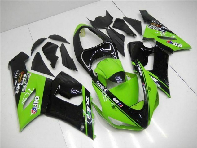2005-2006 Grün Kawasaki ZX6R Motorrad Verkleidung 2005-2006 Grün Kawasaki ZX6R Motorrad Verkleidung