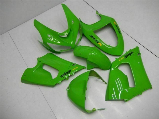 2005-2006 Grün Kawasaki ZX6R Motorrad Vollverkleidung