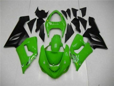 2005-2006 Grün Kawasaki ZX6R Motorrad Vollverkleidung