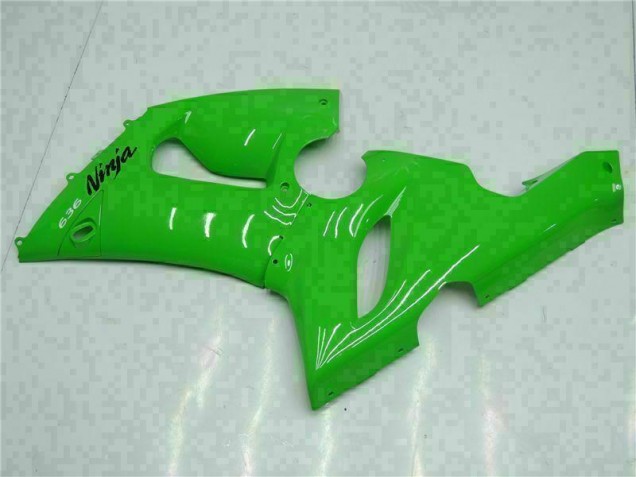 2005-2006 Grün Kawasaki ZX6R Motorrad Vollverkleidung & Plastik 2005-2006 Grün Kawasaki ZX6R Motorrad Vollverkleidung & Plastik