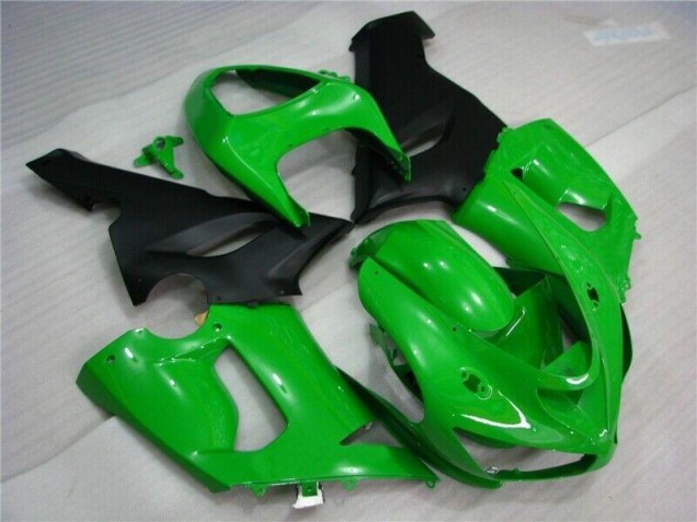 2005-2006 Grün Matt schwarz Kawasaki ZX6R Motorrad Verkleidung 2005-2006 Grün Matt schwarz Kawasaki ZX6R Motorrad Verkleidung