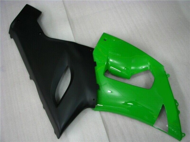 2005-2006 Grün Matt schwarz Kawasaki ZX6R Motorrad Verkleidung 2005-2006 Grün Matt schwarz Kawasaki ZX6R Motorrad Verkleidung