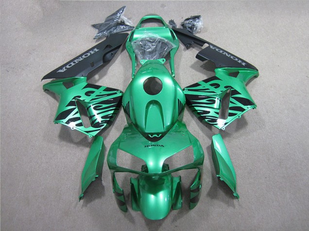 2005-2006 Grün Schwarz Honda CBR600RR Motorrad Verkleidung 2005-2006 Grün Schwarz Honda CBR600RR Motorrad Verkleidung