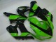 2005-2006 Grün Schwarz Kawasaki ZX6R Motorrad Verkleidung 2005-2006 Grün Schwarz Kawasaki ZX6R Motorrad Verkleidung