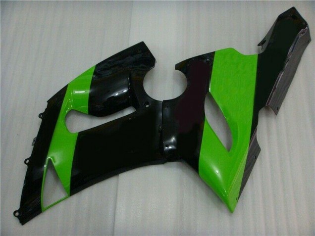 2005-2006 Grün Schwarz Kawasaki ZX6R Motorrad Verkleidung 2005-2006 Grün Schwarz Kawasaki ZX6R Motorrad Verkleidung