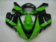 2005-2006 Grün Schwarz Kawasaki ZX6R Motorrad Verkleidung 2005-2006 Grün Schwarz Kawasaki ZX6R Motorrad Verkleidung