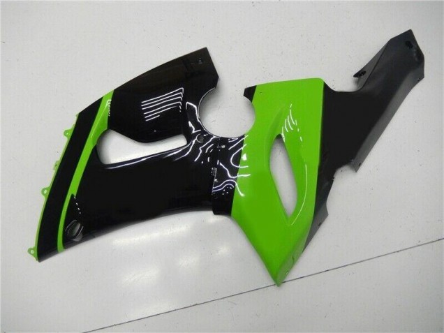2005-2006 Grün Schwarz Kawasaki ZX6R Motorrad Verkleidungen 2005-2006 Grün Schwarz Kawasaki ZX6R Motorrad Verkleidungen