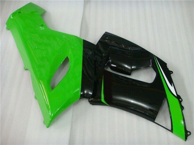 2005-2006 Grün Weiß Schwarz Kawasaki ZX6R Motorrad Verkleidung 2005-2006 Grün Weiß Schwarz Kawasaki ZX6R Motorrad Verkleidung