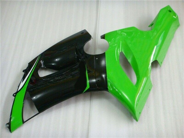 2005-2006 Grün Weiß Schwarz Kawasaki ZX6R Motorrad Verkleidung 2005-2006 Grün Weiß Schwarz Kawasaki ZX6R Motorrad Verkleidung