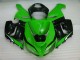 2005-2006 Grün Weiß Schwarz Kawasaki ZX6R Motorrad Verkleidung 2005-2006 Grün Weiß Schwarz Kawasaki ZX6R Motorrad Verkleidung