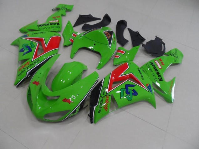 2005-2006 Neos Banca Kawasaki ZX6R Motorrad Verkleidung 2005-2006 Neos Banca Kawasaki ZX6R Motorrad Verkleidung