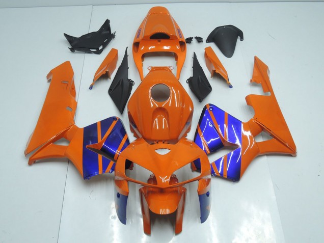 2005-2006 Orange Blau Honda CBR600RR Motorrad Verkleidung 2005-2006 Orange Blau Honda CBR600RR Motorrad Verkleidung