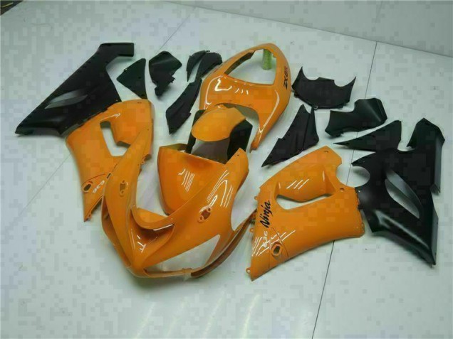 2005-2006 Orange Kawasaki ZX6R Motorrad Verkleidung