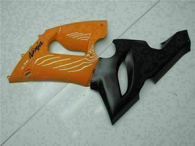 2005-2006 Orange Kawasaki ZX6R Motorrad Verkleidung