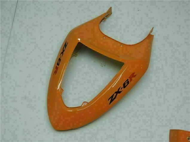 2005-2006 Orange Kawasaki ZX6R Motorrad Verkleidung